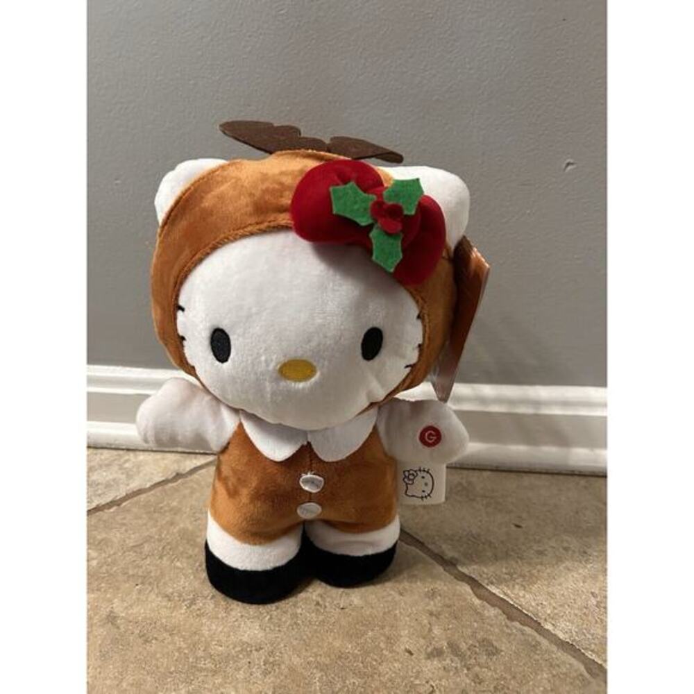 Gemmy Hello‎ Kitty 12” - Reindeer Suit - Musical Christmas Holiday Greeter New